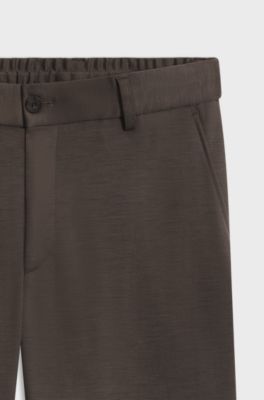 Tapered-fit trousers, Dark Brown