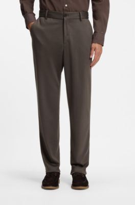 Tapered-fit trousers, Dark Brown