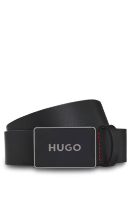 Italian-leather belt, Black