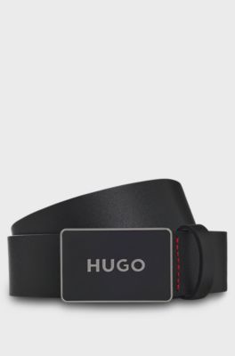 Italian-leather belt, Black