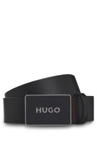 Italian-leather belt, Black