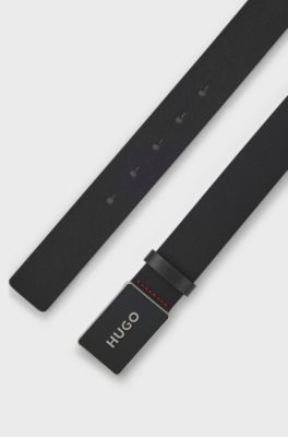 Italian-leather belt, Black