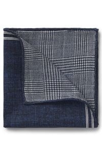 Silk pocket square, Dark Blue