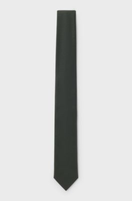 Jacquard-woven tie, Dark Green