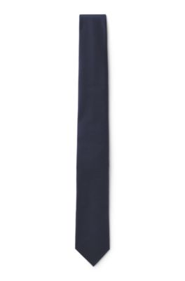 Jacquard-woven tie, Dark Blue