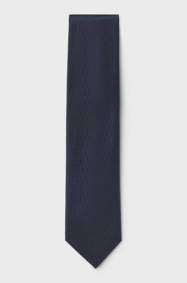 Jacquard-woven tie, Dark Blue
