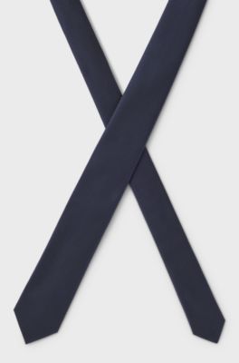 Jacquard-woven tie, Dark Blue