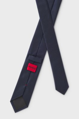 Jacquard-woven tie, Dark Blue