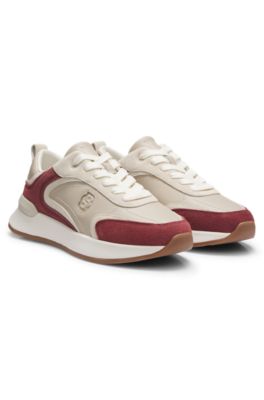 Colour-block trainers, Light Beige