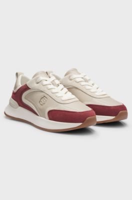 Colour-block trainers, Light Beige
