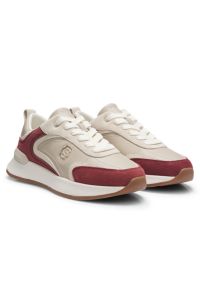 Colour-block trainers, Light Beige