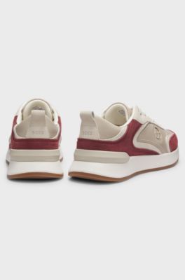 Colour-block trainers, Light Beige