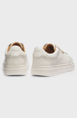 Leather trainers, Natural