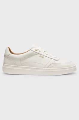 Leather trainers, Natural