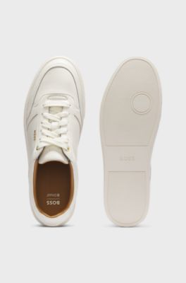 Leather trainers, Natural
