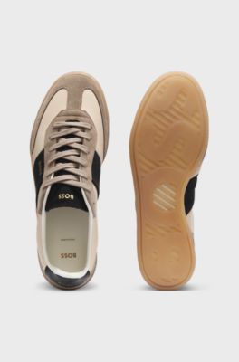 Colour-blocked trainers, Beige
