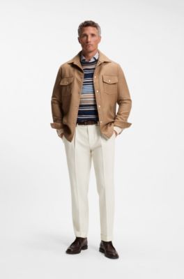 Slim-fit trousers, White