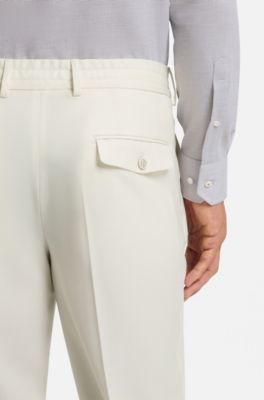 Slim-fit trousers, White