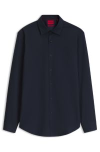 Slim-fit Kent collar shirt , Dark Blue