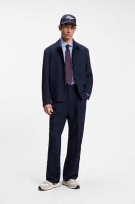 Slim-fit Kent collar shirt , Light Blue