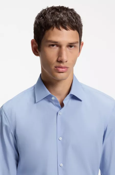 Slim-Fit Hemd mit Kentkragen