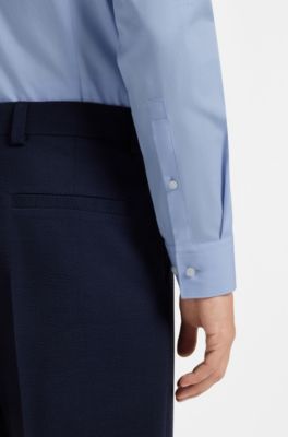 Slim-fit Kent collar shirt , Light Blue