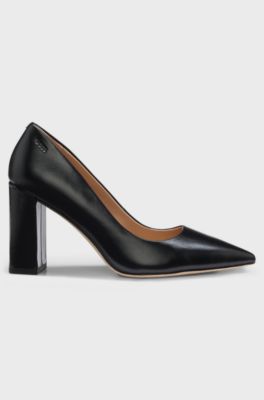 D&eacute;collet&eacute; in pelle, Nero