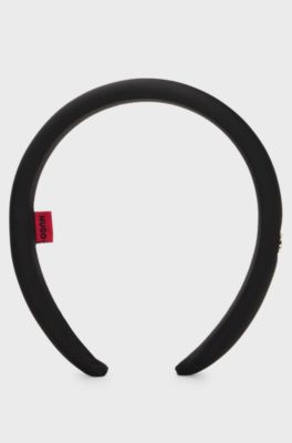 Logo-detail headband, Black