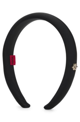 Logo-detail headband, Black