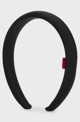 Logo-detail headband, Black