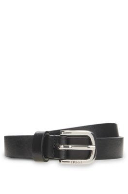 Italian-leather belt, Black