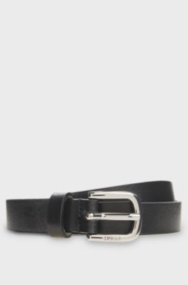 Italian-leather belt, Black