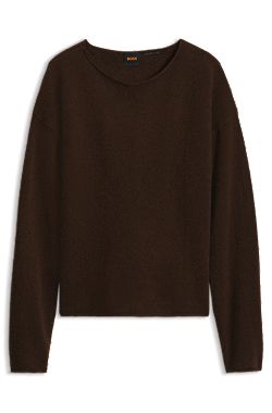 Jersey relaxed fit de mezcla de alpaca y lana