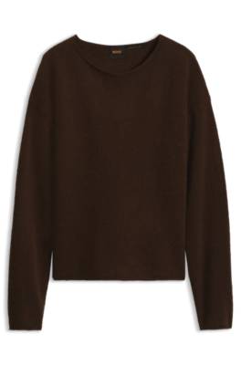 Boss Relaxed-fit sweater in an alpaca and wool blend stickade tröjor dam – bild 4