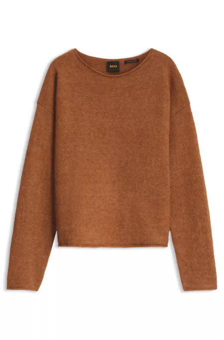 Jersey relaxed fit de mezcla de alpaca y lana