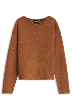 Relaxed-fit sweater in an alpaca and wool blend