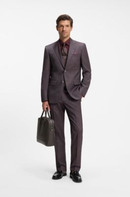 Textured document case, Dark Brown