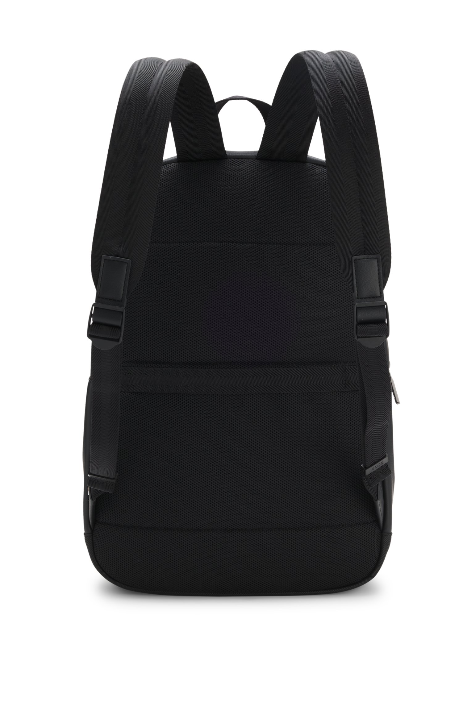 Boss Backpack in faux leather with piqué detailing ryggsäckar herr – bild 3