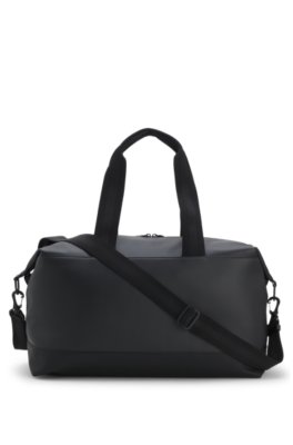 Faux-leather holdall with logo detail 3