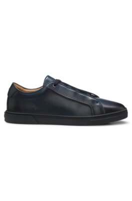 Boss Gary trainers in brushed leather låga sneakers herr – bild 2