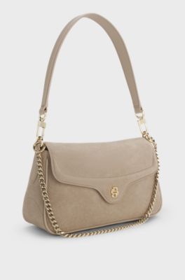 Double-B-monogram shoulder bag, Beige