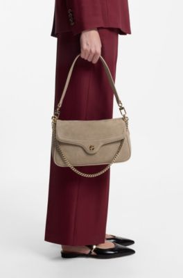 Double-B-monogram shoulder bag, Beige