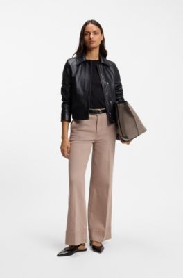 Tote bag in suede , Brown