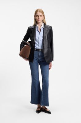 Suede shoulder bag, Brown