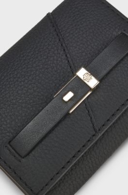 BOSS Revers leather wallet, Black