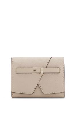 BOSS Revers leather wallet, Light Beige