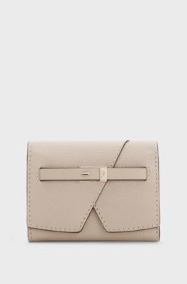 BOSS Revers leather wallet, Light Beige