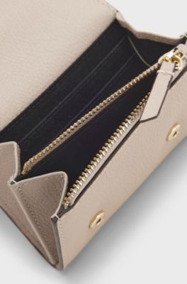 BOSS Revers leather wallet, Light Beige