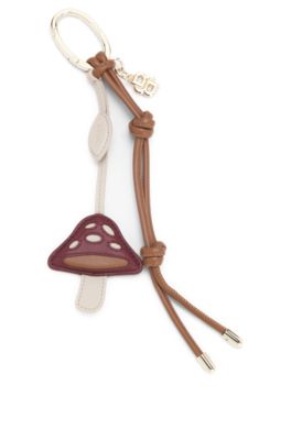 Leather key ring, Patterned