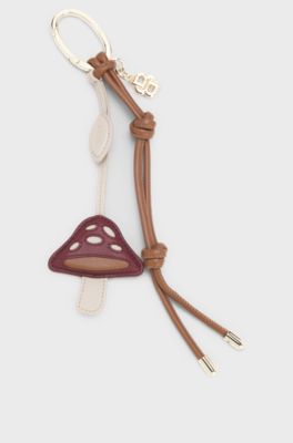 Leather key ring, Patterned